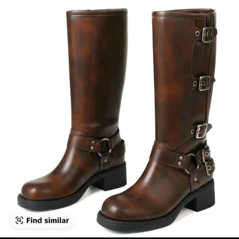 Brown Leather Riding Boots